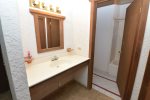 La hacienda San Felipe condo 1 master bathroom sink and mirror